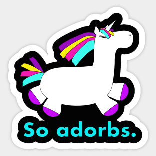 So Adorbs Unicorn Sticker